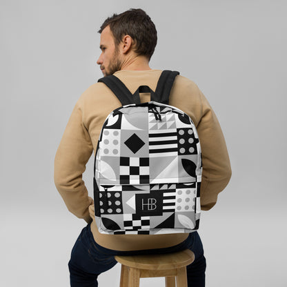 HarpersBoutiq Geometric Fusion Backpack