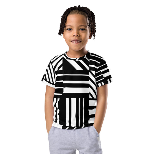 Ultimate Kids' Adventure Tee - Bold Stripes Edition