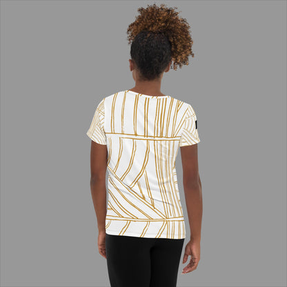 Golden Women's Athletic T-shirt