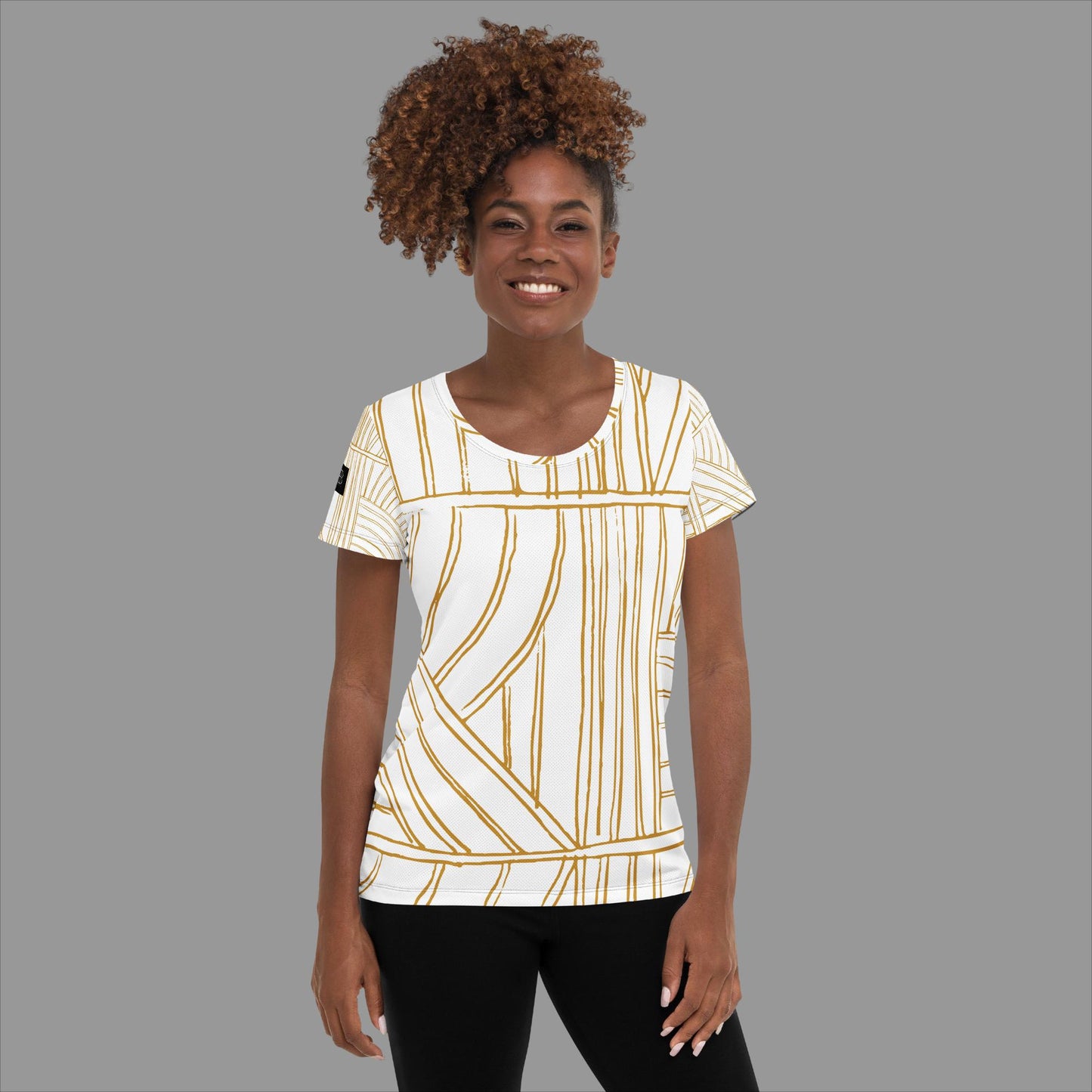 Golden Women's Athletic T-shirt