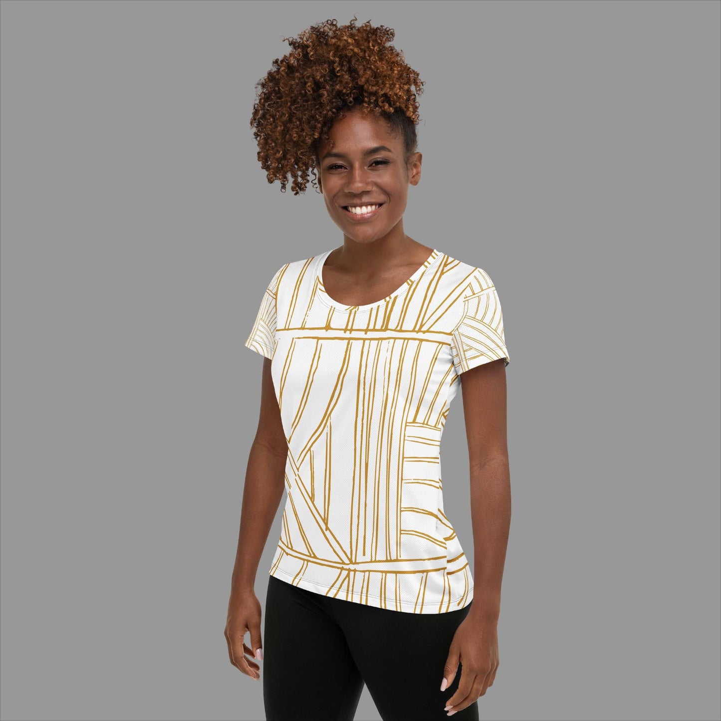 Golden Women's Athletic T-shirt