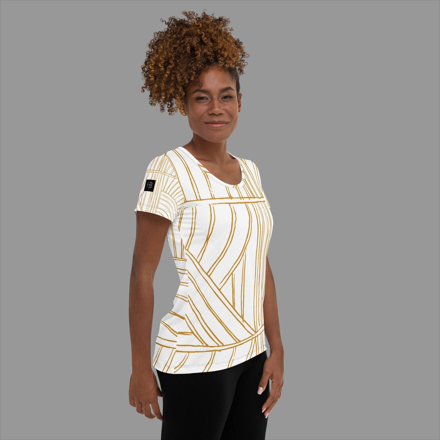 Golden Women's Athletic T-shirt