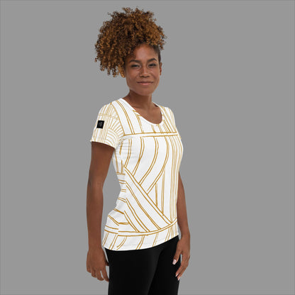 Golden Women's Athletic T-shirt